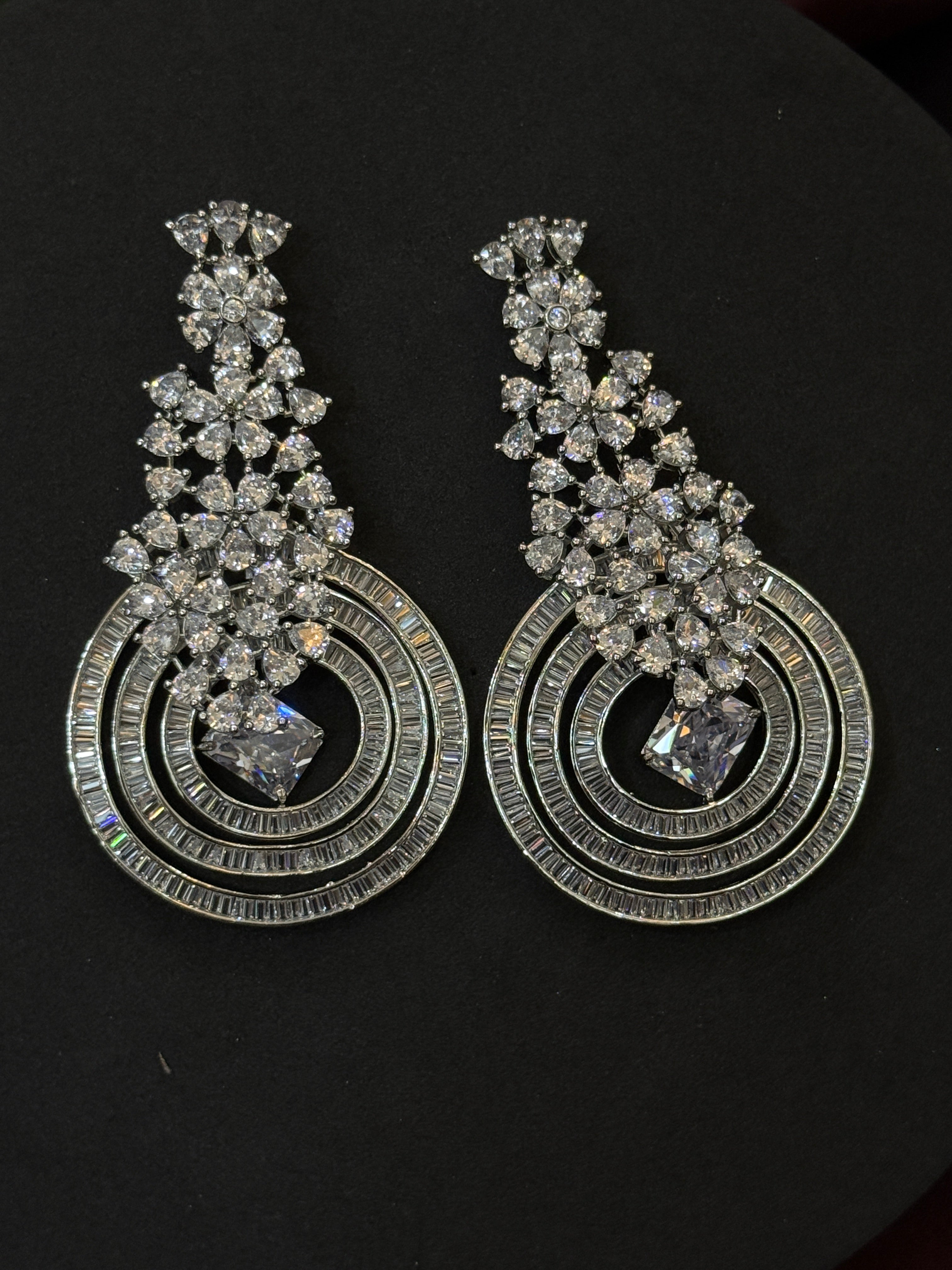 Luxury Zirconia Stone Designer Earrings